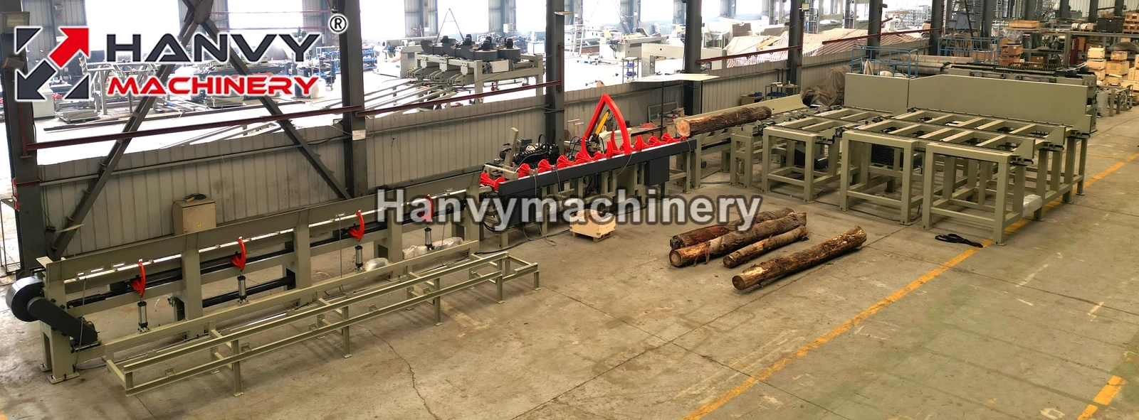 HYJ500L Heavy-Duty Automatic Log Cutting Chain Saw Line
