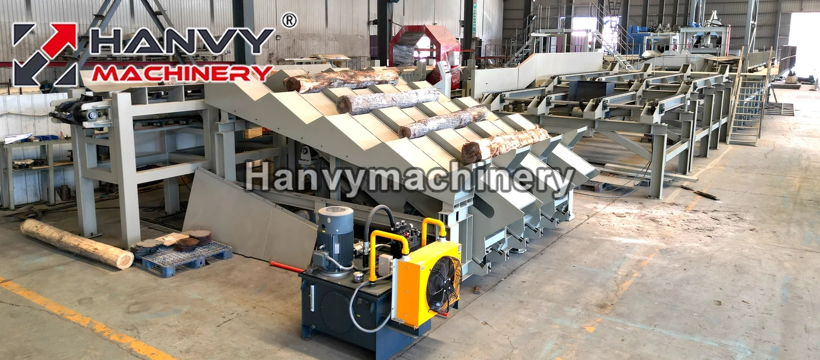 HBP2760H Heavy-Duty 8ft Hydraulic Окорочный станок & Rounder Machine