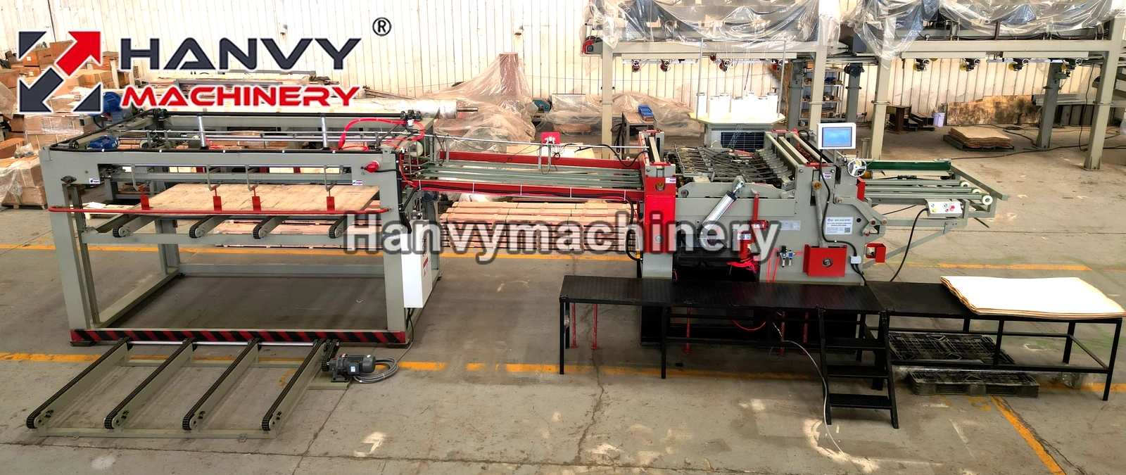 Automatic Ребросклеивающий станок для шпона Machine 4x8 ft & Lay-up Line